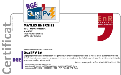 Qualification Quali PV renouvelée